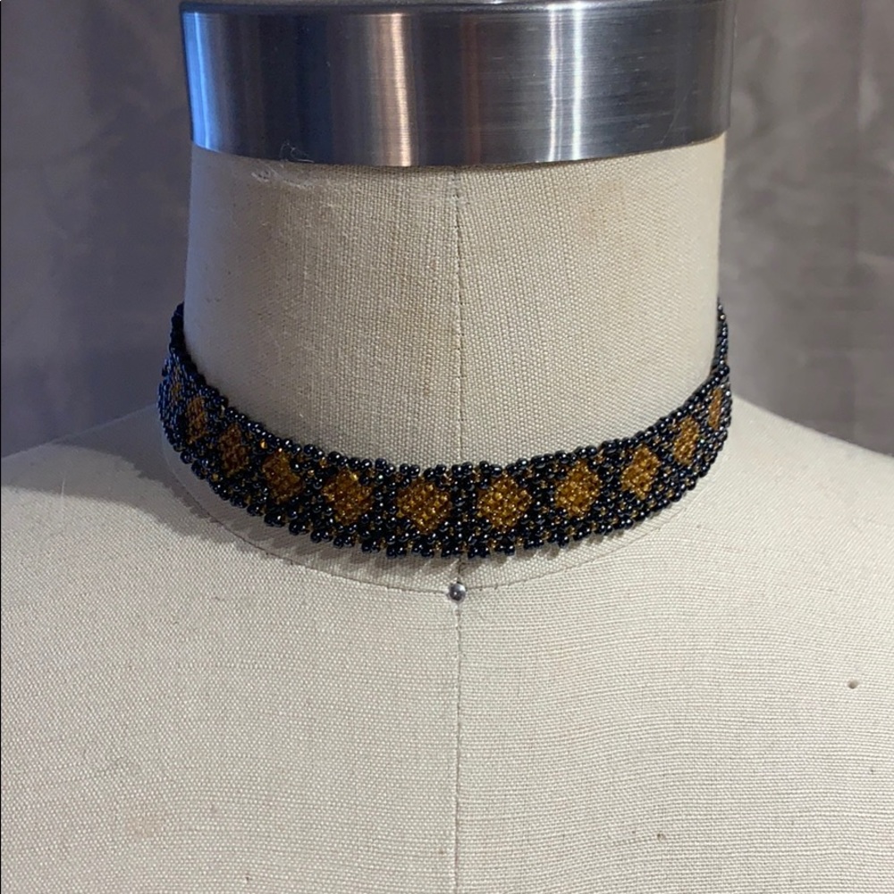 Handmade beaded choker necklace South African